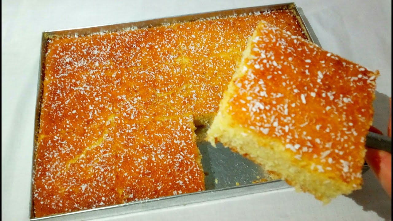 طريقة عمل البسبوسة السهلة