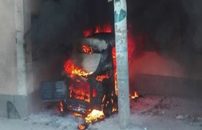 توفيت ربة منزل وأصيب شقيقها بحروق نتيجة اشتعال النيران في التوك توك