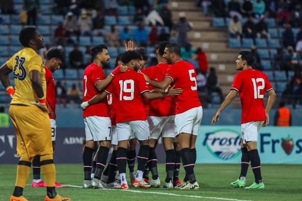 منتخب مصر انتصارًا على منتخب سيراليون بهدف واحد دون مقابل