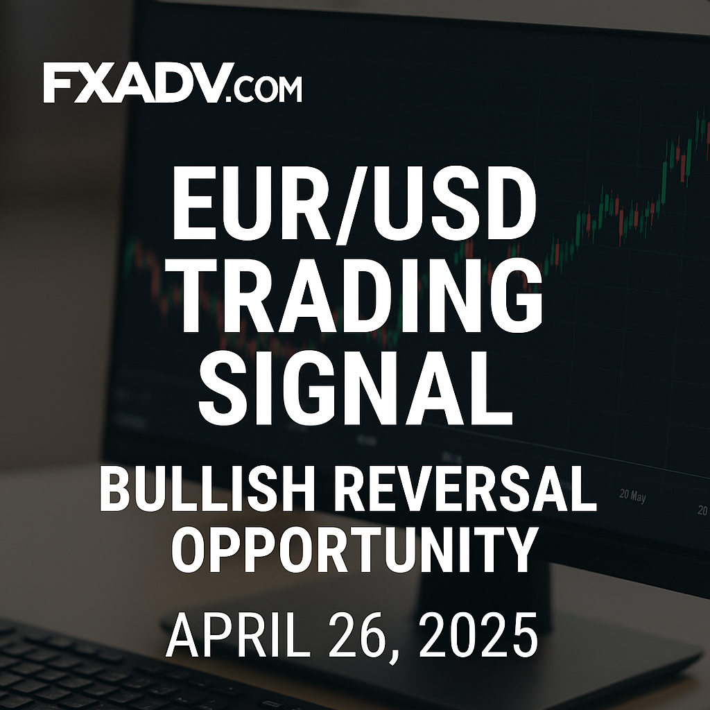 EUR/USD Trading Signal – Bullish Reversal Opportunity – April 26, 2025