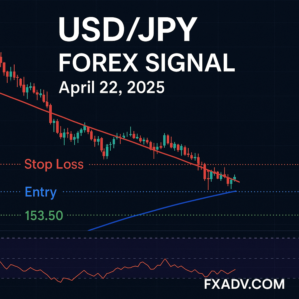 USD/JPY Forex Signal April 22, 2025 – Dollar Bulls Target 155.00
