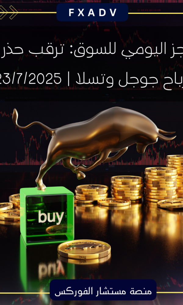 الموجز اليومي للسوق: ترقب حذر قبل أرباح جوجل وتسلا | 23/7/2025